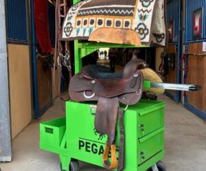 carrello porta sella equitazione
